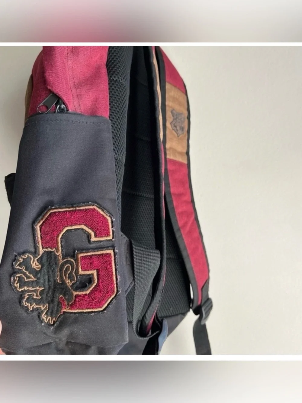 Gryffindor Harry Potter Color Block Backpack Red School Travel